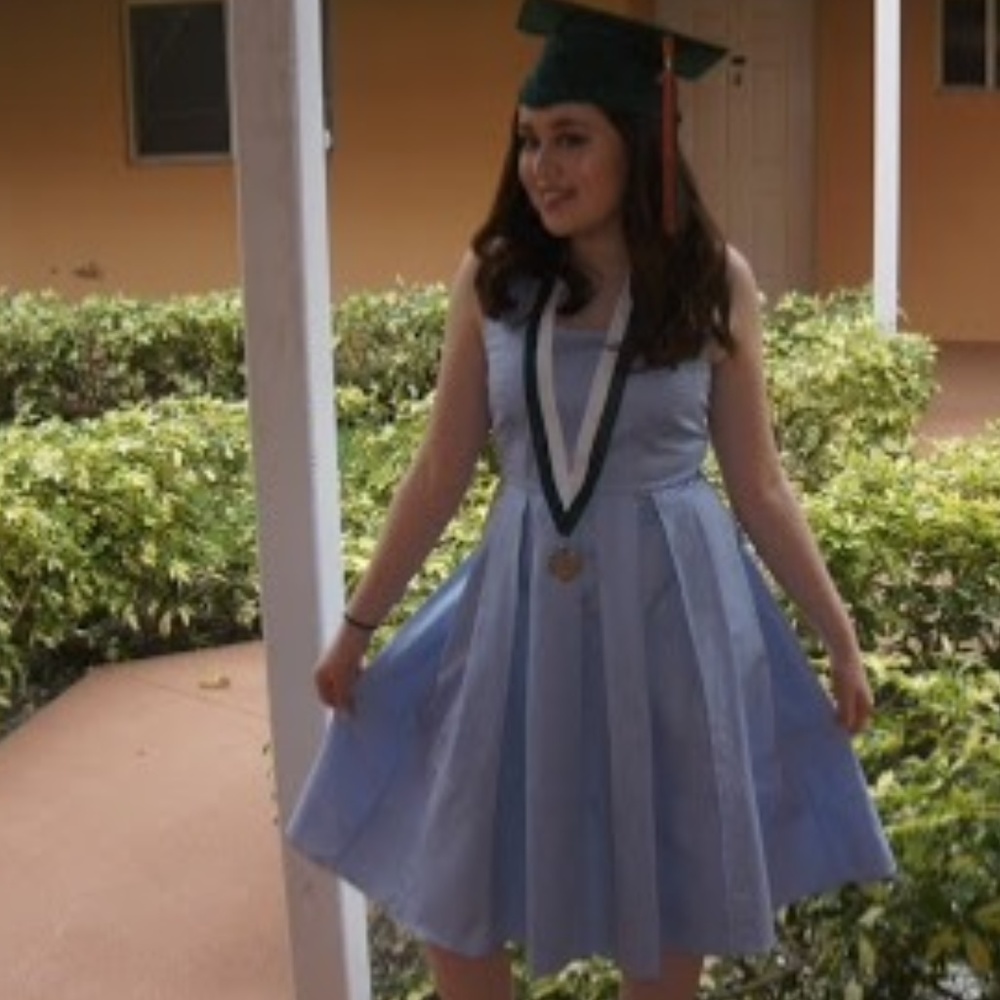 Ann Taylor blue Graduation Dress